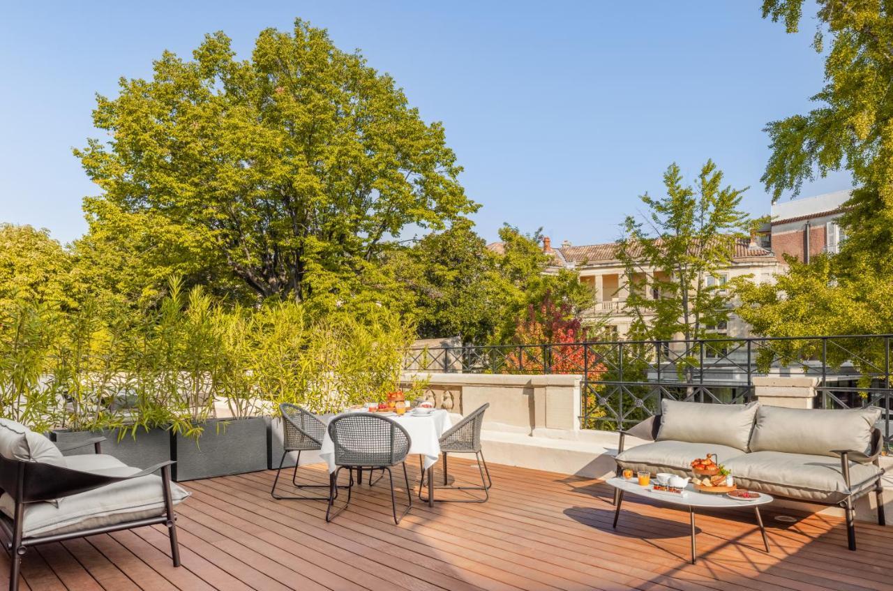 Maison Albar Hotels L'Imperator Nîmes Exteriör bild Rooftop terrace
